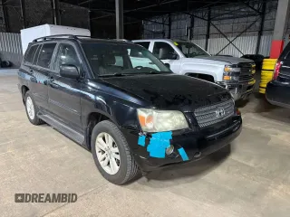 2006 Toyota Highlander z VIN JTEDW21A460008982, wystawiony jako Copart lot #56999715 z przebiegiem 203 508 mil mil oraz Czysty tytuł • Clean title. Historia ofert i sprzedaży dostępna na DreamBid. Obrazek 1.