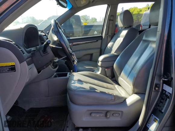 2007 Hyundai Santa Fe SE with VIN 5NMSH73E77H125590, listed as a Copart auction lot 56224455 with 185,319 mi miles and Salvage title. Bid and sale history available at DreamBid. Image 7.