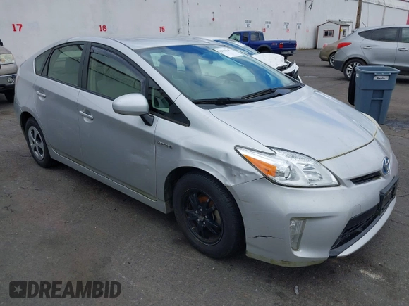 2013 Toyota Prius One with VIN JTDKN3DUXD5550436, listed as a IAAI auction lot 42065147 with 184,759 mi miles. Bid and sale history available at carsss.com. Image 6.