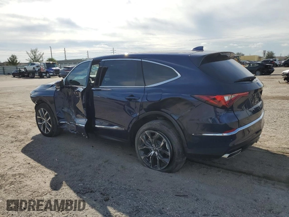 2023 Acura MDX w/Technology Package with VIN 5J8YD9H47PL006004, listed as a Copart auction lot 75084894 with 10,988 mi miles and Salvage Title. Bid and sale history available at carsss.com. Image 2.