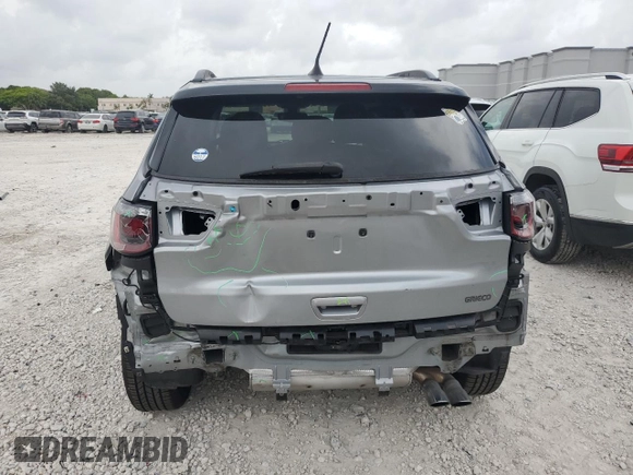 2021 Jeep Compass Altitude with VIN 3C4NJCBB8MT571232, listed as a Copart auction lot 62539405 with 42,977 mi miles and Salvage title. Bid and sale history available at DreamBid. Image 6.