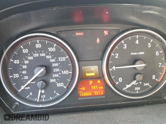 2011 BMW 3 Series 335i xDrive with VIN WBAPL5C59BA920438, listed as a Copart auction lot 59938245 with 146,606 mi miles and Clean title. Bid and sale history available at DreamBid. Image 9.