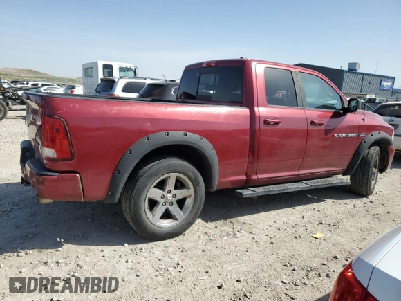 2012 Ram 1500 Sport with VIN 1C6RD7HT3CS273582, listed as a Copart auction lot 52639115 with 175,054 mi miles and Salvage title. Bid and sale history available at DreamBid. Image 3.
