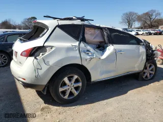 2009 Nissan Murano S with VIN JN8AZ18U59W018905, listed as a Copart auction lot 47293645 with 182,640 mi miles and Salvage Title. Bid and sale history available at carsss.com. Image 3.