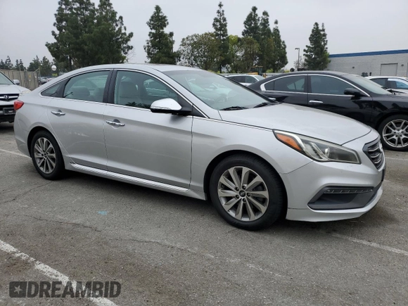 2016 Hyundai Sonata Sport with VIN 5NPE34AF0GH342939, listed as a Copart auction lot 53193655 with 69,352 mi miles and Clean Title. Bid and sale history available at DreamBid. Image 4.