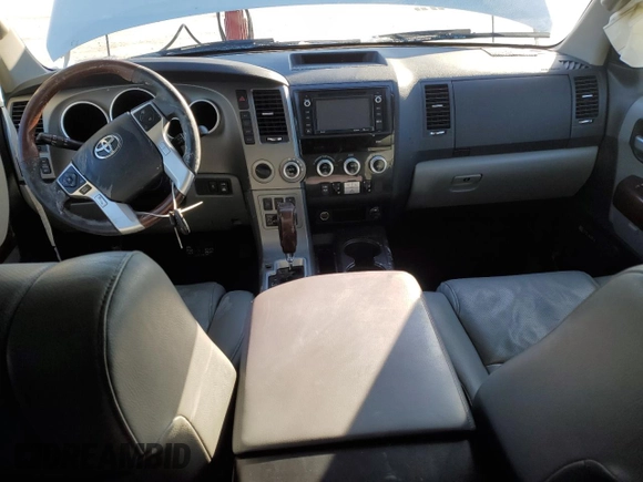 2016 Toyota Sequoia Platinum with VIN 5TDDW5G17GS147483, listed as a Copart auction lot 46174615 with 201,284 mi miles and Salvage Title. Bid and sale history available at carsss.com. Image 8.
