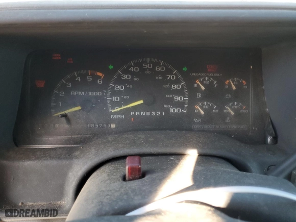 1996 Chevrolet Tahoe with VIN 3GNEK18R9TG128883, listed as a Copart auction lot 83367764 with 183,713 mi miles and Clean Title. Bid and sale history available at carsss.com. Image 9.