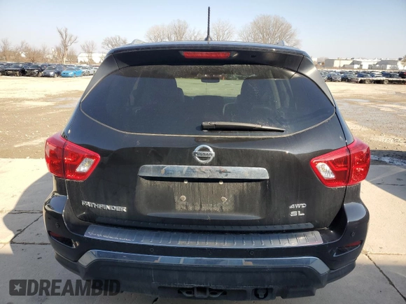 2017 Nissan Pathfinder SL with VIN 5N1DR2MM1HC632351, listed as a Copart auction lot 48970295 with 75,638 mi miles and Salvage Title. Bid and sale history available at DreamBid. Image 6.