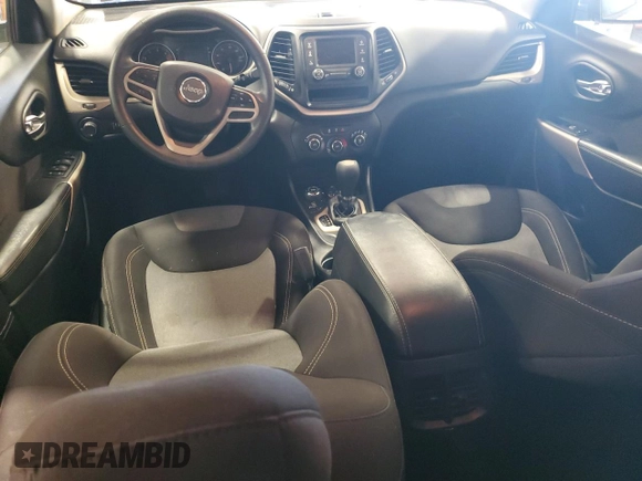 2017 Jeep Cherokee Sport with VIN 1C4PJMAB1HD227365, listed as a Copart auction lot 49215805 with 122,393 mi miles and Salvage Title. Bid and sale history available at carsss.com. Image 8.