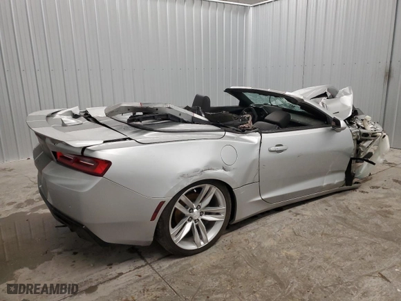 2017 Chevrolet Camaro 2LT with VIN 1G1FD3DS5H0100014, listed as a Copart auction lot 84487054 with 0 mi miles and Clean Title. Bid and sale history available at carsss.com. Image 3.