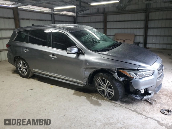 2020 Infiniti QX60 Pure with VIN 5N1DL0MN7LC532388, listed as a Copart auction lot 54425585 with 120,417 mi miles and Salvage Title. Bid and sale history available at DreamBid. Image 4.