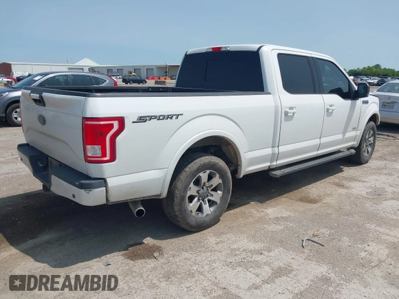 2015 Ford F-150 XL with VIN 1FTEW1CGXFKD28350, listed as a IAAI auction lot 42389701 with 136,661 mi miles and . Bid and sale history available at DreamBid. Image 4.