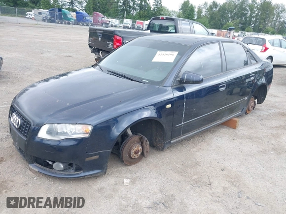 2007 Audi A4 z VIN WAUEH78E57A062129, wystawiony jako IAAI lot #42426196 z przebiegiem 165 157 mil mil oraz . Historia ofert i sprzedaży dostępna na DreamBid. Obrazek 2.