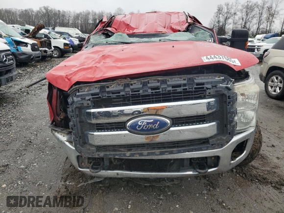 2011 Ford F-350 XL with VIN 1FT8W3BT1BEB74174, listed as a Copart auction lot 44437685 with Not Provided miles and Salvage Title. Bid and sale history available at DreamBid. Image 5.