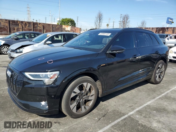 2022 Audi e-tron Premium with VIN WA1AAAGE6NB011258, listed as a Copart auction lot 45990135 with 51,679 mi miles and Salvage Title. Bid and sale history available at DreamBid. Image 1.
