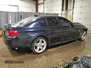 2013 BMW 5 Series 550i xDrive with VIN WBAFU9C5XDDY71476, listed as a Copart auction lot 49231685 with 165,909 mi miles and Salvage Title. Bid and sale history available at carsss.com. Image 3.