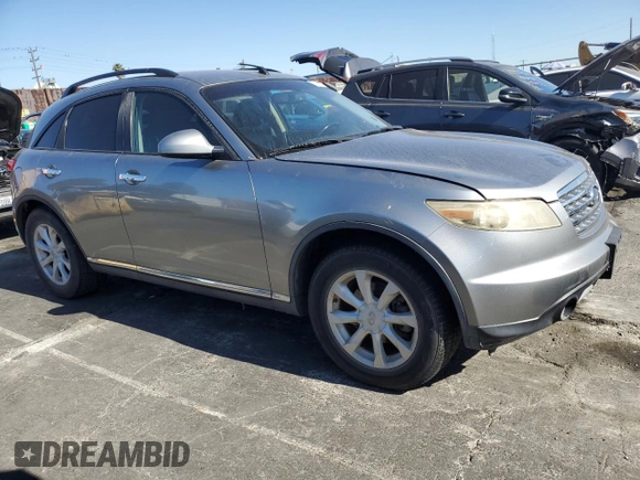 2006 Infiniti FX35 with VIN JNRAS08UX6X101536, listed as a Copart auction lot 82021774 with 105,265 mi miles and Clean Title. Bid and sale history available at carsss.com. Image 4.