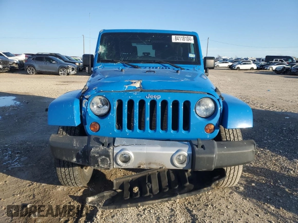 2011 Jeep Wrangler Sahara with VIN 1J4GA5D15BL632709, listed as a Copart auction lot 84118104 with 87,644 mi miles and Salvage Title. Bid and sale history available at DreamBid. Image 5.