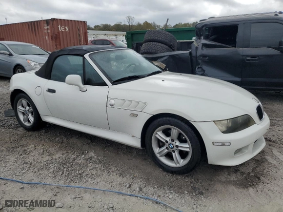 2001 BMW Z3 2.5i with VIN WBACN33411LM00256, listed as a Copart auction lot 78167644 with 87,027 mi miles and Salvage Title. Bid and sale history available at carsss.com. Image 4.