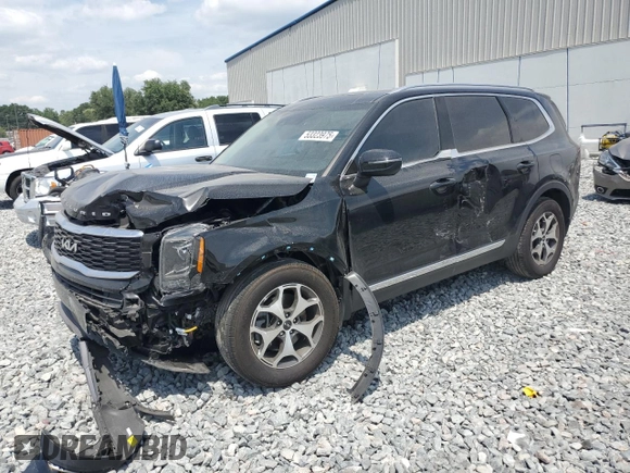 2022 Kia Telluride EX z VIN 5XYP34HC8NG312371, wystawiony jako Copart lot #53323975 z przebiegiem 68 891 mil mil oraz Nie do naprawy • Non repairable. Historia ofert i sprzedaży dostępna na DreamBid. Obrazek 1.