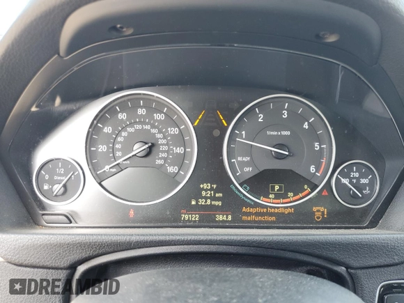 2014 BMW 3 Series 328d xDrive with VIN WBA3K5C57EK300171, listed as a Copart auction lot 61986445 with 79,122 mi miles and Salvage title. Bid and sale history available at DreamBid. Image 9.