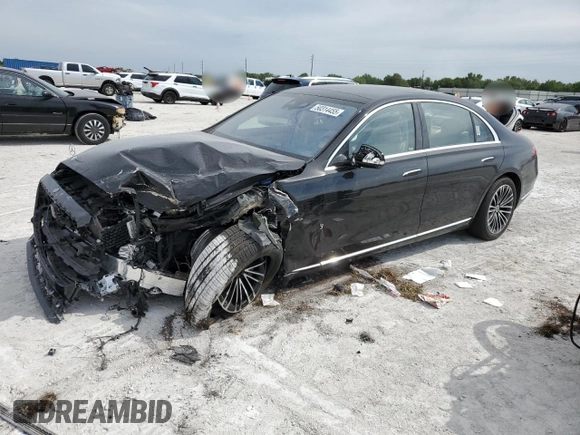 2024 Mercedes-Benz S 580 с VIN W1K6G7GB8RA260259, выставлен на аукционе Copart как лот 50314455 с пробегом Не указан миль и На запчасти • Non repairable. История ставок и продаж доступна на DreamBid. Изображение 1.