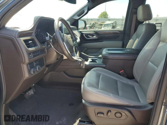 2021 Chevrolet Tahoe LT with VIN 1GNSCNKD7MR355575, listed as a Copart auction lot 53296505 with 91,928 mi miles and Salvage title. Bid and sale history available at DreamBid. Image 7.