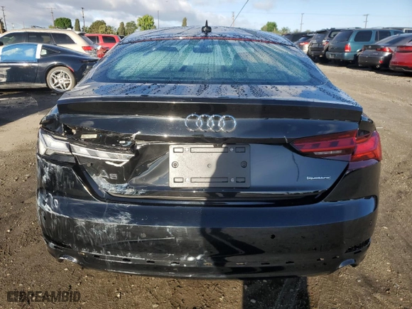 2024 Audi A5 Sportback S line Premium with VIN WAUDACF58RA004479, listed as a Copart auction lot 48067125 with 5,952 mi miles and Salvage Title. Bid and sale history available at carsss.com. Image 6.