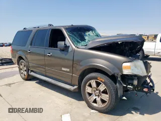 2008 Ford Expedition Max Limited with VIN 1FMFK195X8LA57367, listed as a Copart auction lot 56832035 with Not provided miles and Salvage title. Bid and sale history available at DreamBid. Image 4.
