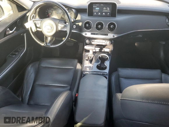 2019 Kia Stinger with VIN KNAE15LA5K6051365, listed as a Copart auction lot 74068034 with 106,590 mi miles and Salvage Title. Bid and sale history available at carsss.com. Image 8.