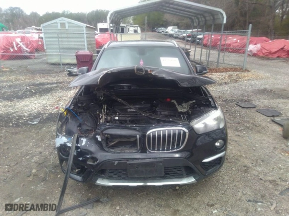 2018 BMW X1 sDrive28i with VIN WBXHU7C3XJ5H39991, listed as a IAAI auction lot 41726648 with NaN miles. Bid and sale history available at carsss.com. Image 12.