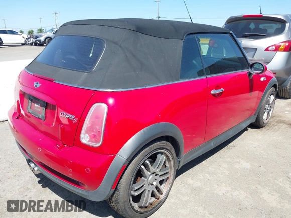 2006 MINI Convertible S with VIN WMWRH335X6TF86044, listed as a IAAI auction lot 42208260 with 165,576 mi miles and . Bid and sale history available at DreamBid. Image 4.