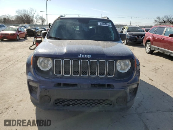 2020 Jeep Renegade Sport with VIN ZACNJBAB5LPL71083, listed as a Copart auction lot 46604655 with 85,765 mi miles and Salvage title. Bid and sale history available at DreamBid. Image 5.