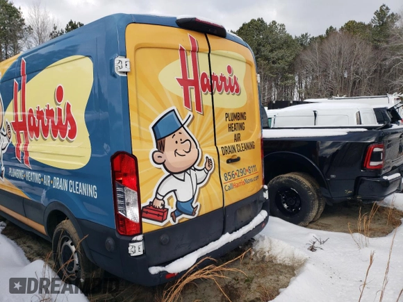 2020 Ford Transit Cargo with VIN 1FTBR1C86LKB53416, listed as a Copart auction lot 81788244 with 106,132 mi miles and Salvage Title. Bid and sale history available at DreamBid. Image 6.