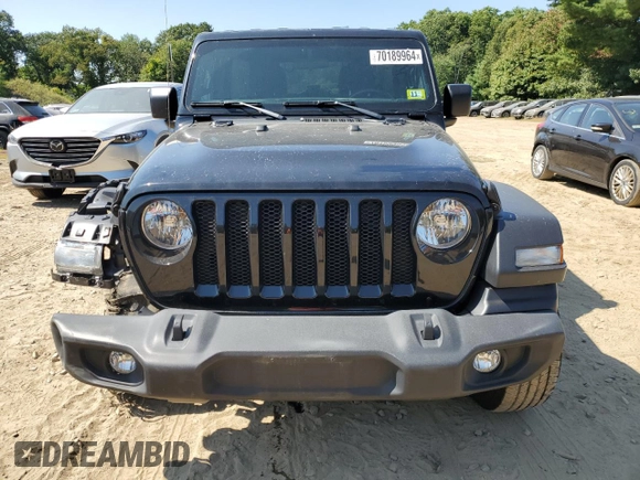 2022 Jeep Wrangler Unlimited Sport with VIN 1C4HJXDG5NW155504, listed as a Copart auction lot 70189964 with 44,101 mi miles and Salvage Title. Bid and sale history available at DreamBid. Image 5.