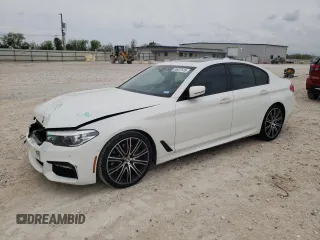 2018 BMW 5 Series 540i with VIN WBAJE5C52JWA95427, listed as a Copart auction lot 50937615 with 48,775 mi miles and Salvage Title. Bid and sale history available at carsss.com. Image 1.