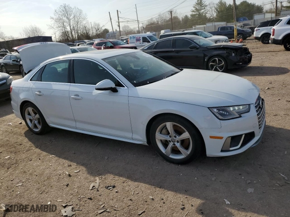 2019 Audi A4 Premium with VIN WAUDNAF48KA035012, listed as a Copart auction lot 49028765 with NaN miles and Salvage Title. Bid and sale history available at carsss.com. Image 4.