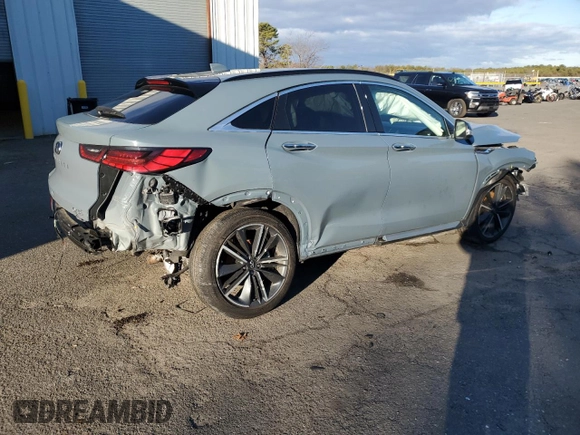 2024 Infiniti QX55 Luxe with VIN 3PCAJ5JR0RF102621, listed as a Copart auction lot 87123474 with Not Provided miles and Salvage Title. Bid and sale history available at DreamBid. Image 3.