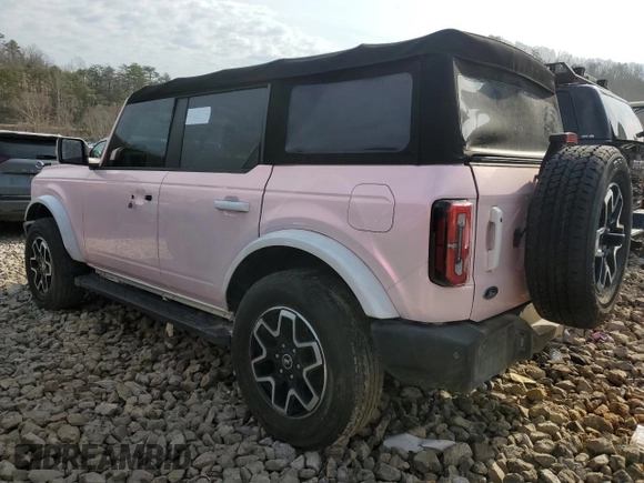 2022 Ford Bronco with VIN 1FMDE5BH3NLB86332, listed as a Copart auction lot 46548915 with 0 mi miles and Salvage Title. Bid and sale history available at carsss.com. Image 2.