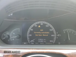 2007 Mercedes-Benz S 550 z VIN WDDNG86X87A108249, wystawiony jako Copart lot #52631825 z przebiegiem 151 083 mil mil oraz Szkoda całkowita • Salvage title. Historia ofert i sprzedaży dostępna na DreamBid. Obrazek 9.