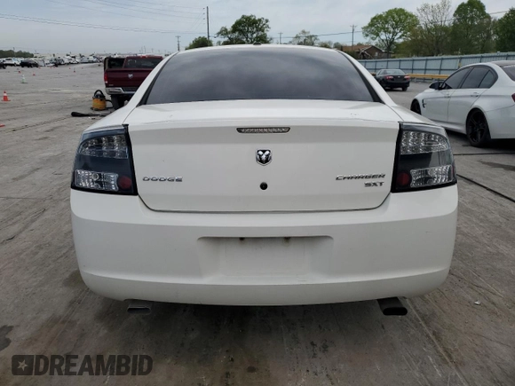 2009 Dodge Charger SXT with VIN 2B3KA33V79H576287, listed as a Copart auction lot 53797755 with 184,584 mi miles and Salvage Title. Bid and sale history available at carsss.com. Image 6.