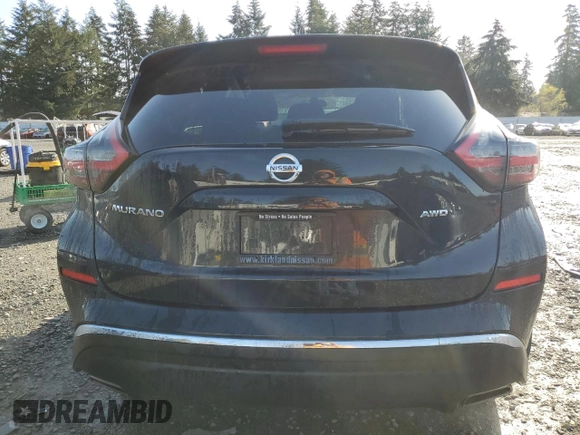 2019 Nissan Murano S with VIN 5N1AZ2MS1KN145292, listed as a Copart auction lot 51998125 with 56,963 mi miles and Salvage Title. Bid and sale history available at carsss.com. Image 6.
