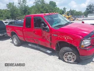 2004 Ford F-250 XL with VIN 1FTNX21P24EB26202, listed as a IAAI auction lot 42761886 with 58,980 mi miles and . Bid and sale history available at DreamBid. Image 6.