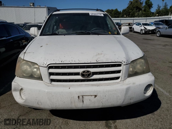 2001 Toyota Highlander z VIN JTEGD21A010017240, wystawiony jako Copart lot #58582214 z przebiegiem 219 332 mil mil oraz Szkoda całkowita • Salvage title. Historia ofert i sprzedaży dostępna na DreamBid. Obrazek 5.