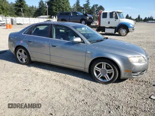 2007 Audi A4 2.0T with VIN WAUDF78E07A170949, listed as a Copart auction lot 63850645 with 176,621 mi miles and Salvage title. Bid and sale history available at DreamBid. Image 4.
