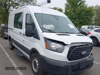 2019 Ford Transit with VIN 1FTBW2CG6KKA31076, listed as a IAAI auction lot 40455174 with 112,271 mi miles. Bid and sale history available at carsss.com. Image 1.