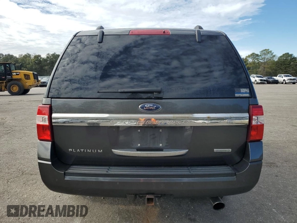 2017 Ford Expedition EL Platinum with VIN 1FMJK1MT9HEA49295, listed as a Copart auction lot 87801575 with 145,798 mi miles and Salvage Title. Bid and sale history available at carsss.com. Image 6.