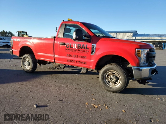 2019 Ford Super Duty F-250 SRW XL with VIN 1FTBF2B66KEF66349, listed as a Copart auction lot 81186234 with 43,000 mi miles and Salvage Title. Bid and sale history available at carsss.com. Image 4.