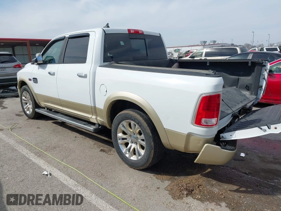 2014 Ram 1500 Longhorn Limited with VIN 1C6RR7PT9ES127063, listed as a IAAI auction lot 41817112 with 126,203 mi miles and . Bid and sale history available at DreamBid. Image 3.