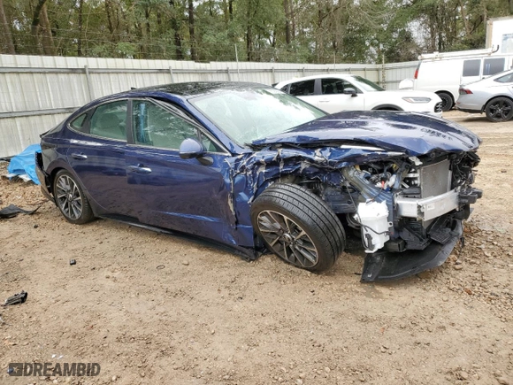 2022 Hyundai Sonata Limited with VIN 5NPEH4J23NH137952, listed as a Copart auction lot 85369364 with 25,510 mi miles and Non Repairable. Bid and sale history available at carsss.com. Image 4.